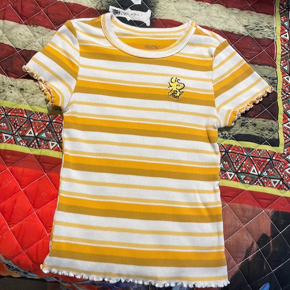 Woodstock Yellow Top with fringed sleeves